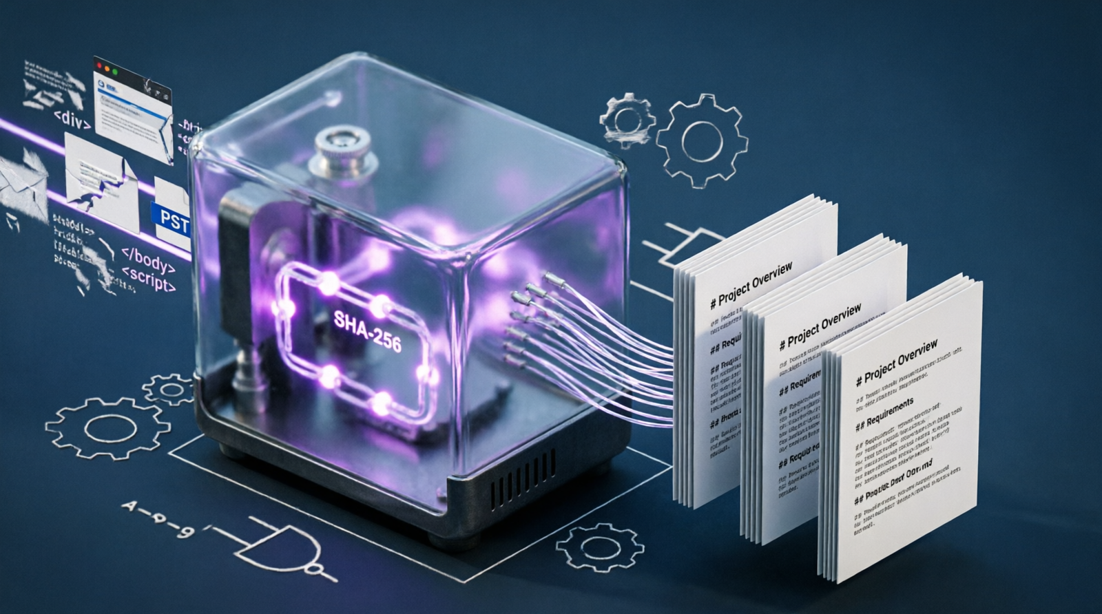 AFR LOGIC - Data processing for RAG and AI: we extract, clean and organize emails, documents and websites into .md files with SHA-256 deduplication and private server processing.