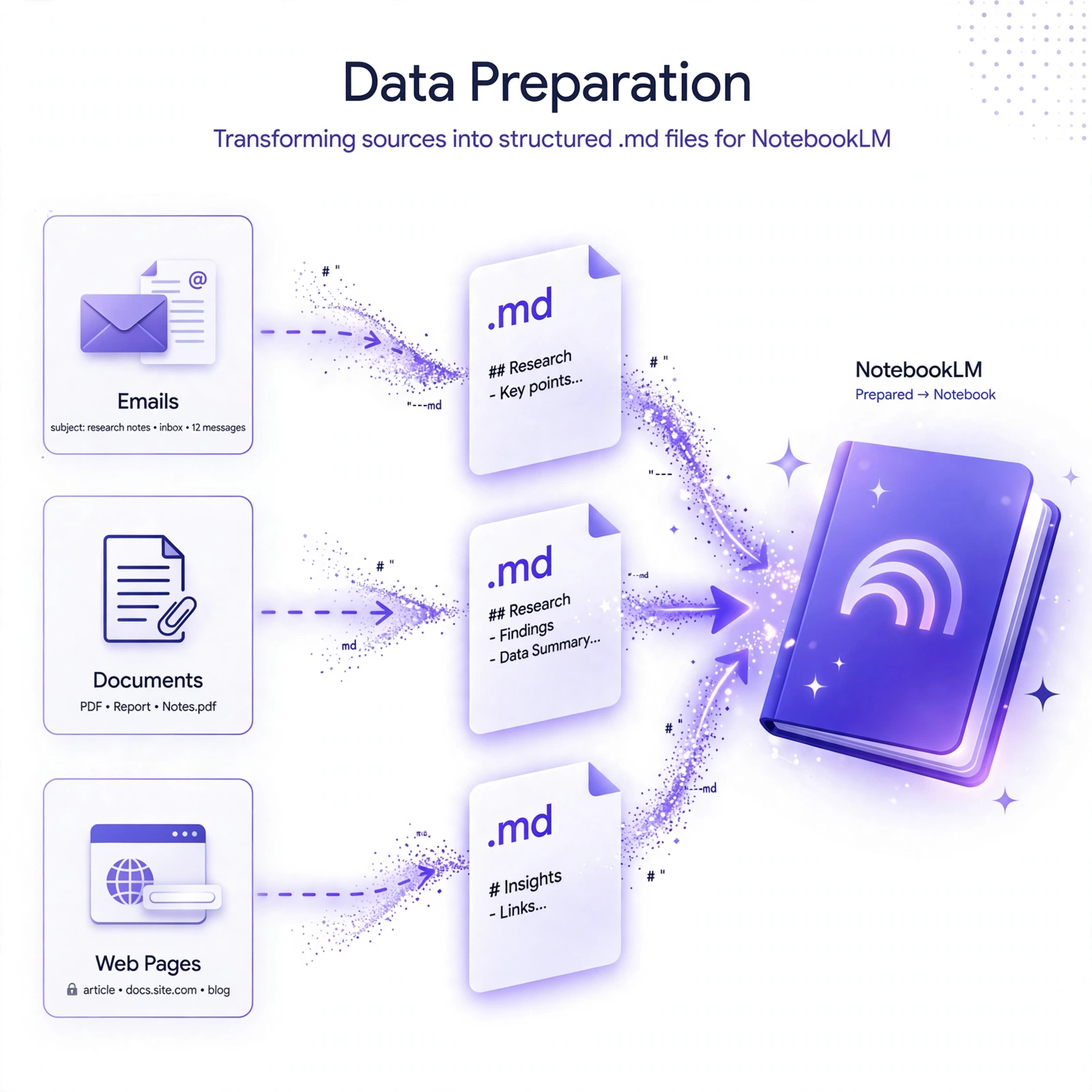 Preparamos tus datos para NotebookLM: extracción, limpieza y organización en archivos .md